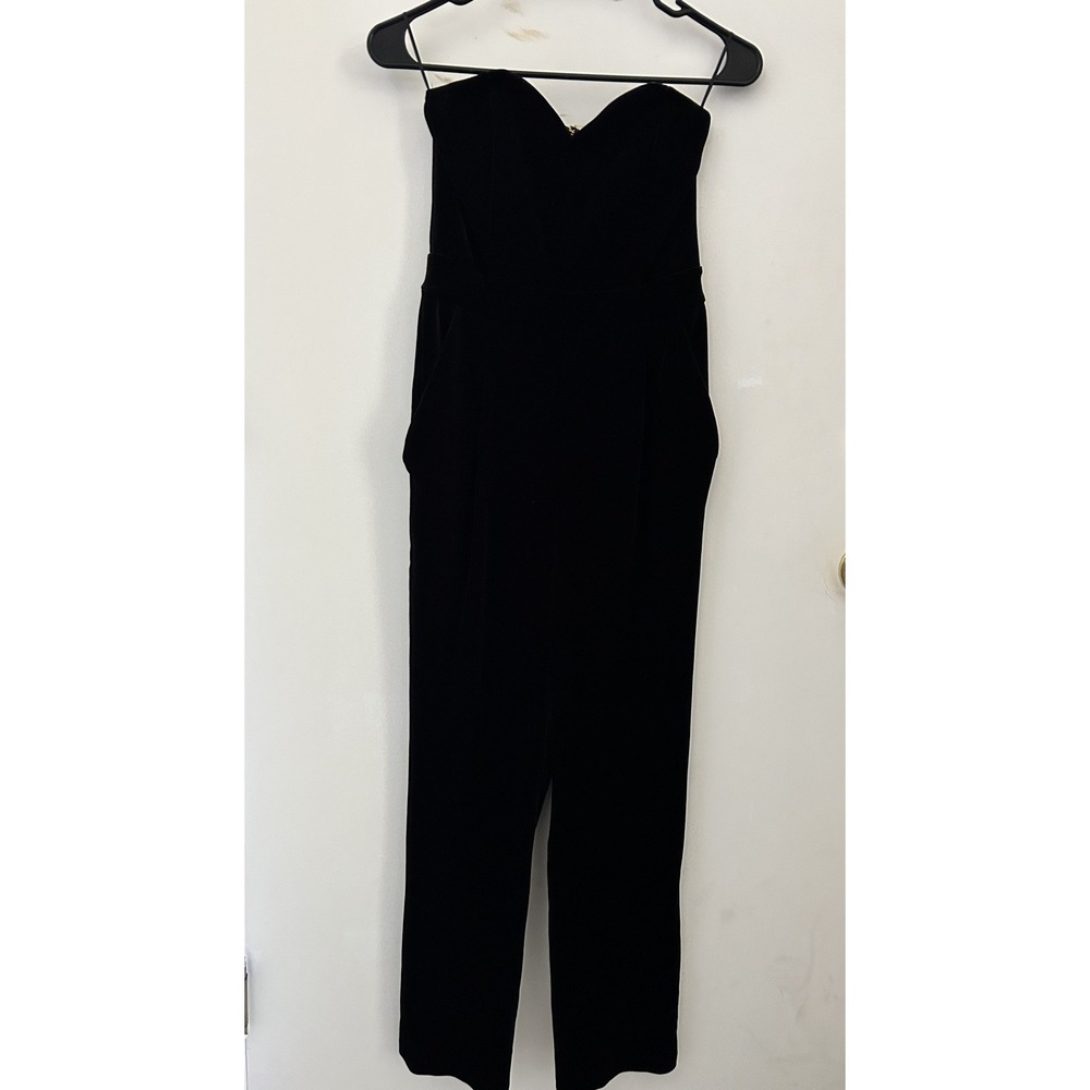 NWT Express Strapless Velvet Jumper Size 2 Classic Minimalist Quiet Luxury